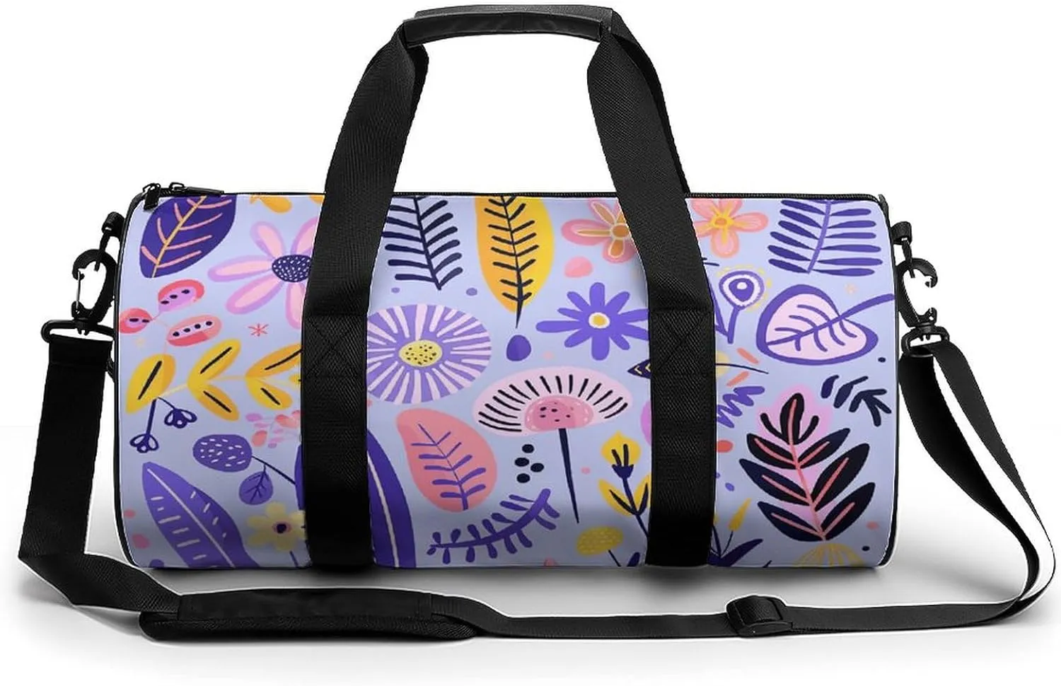 Travel Duffel Bag for Men And Women,Soft Purple Pattern Waterproof Sports Fitness Bag Portable Travel Duffel Bag