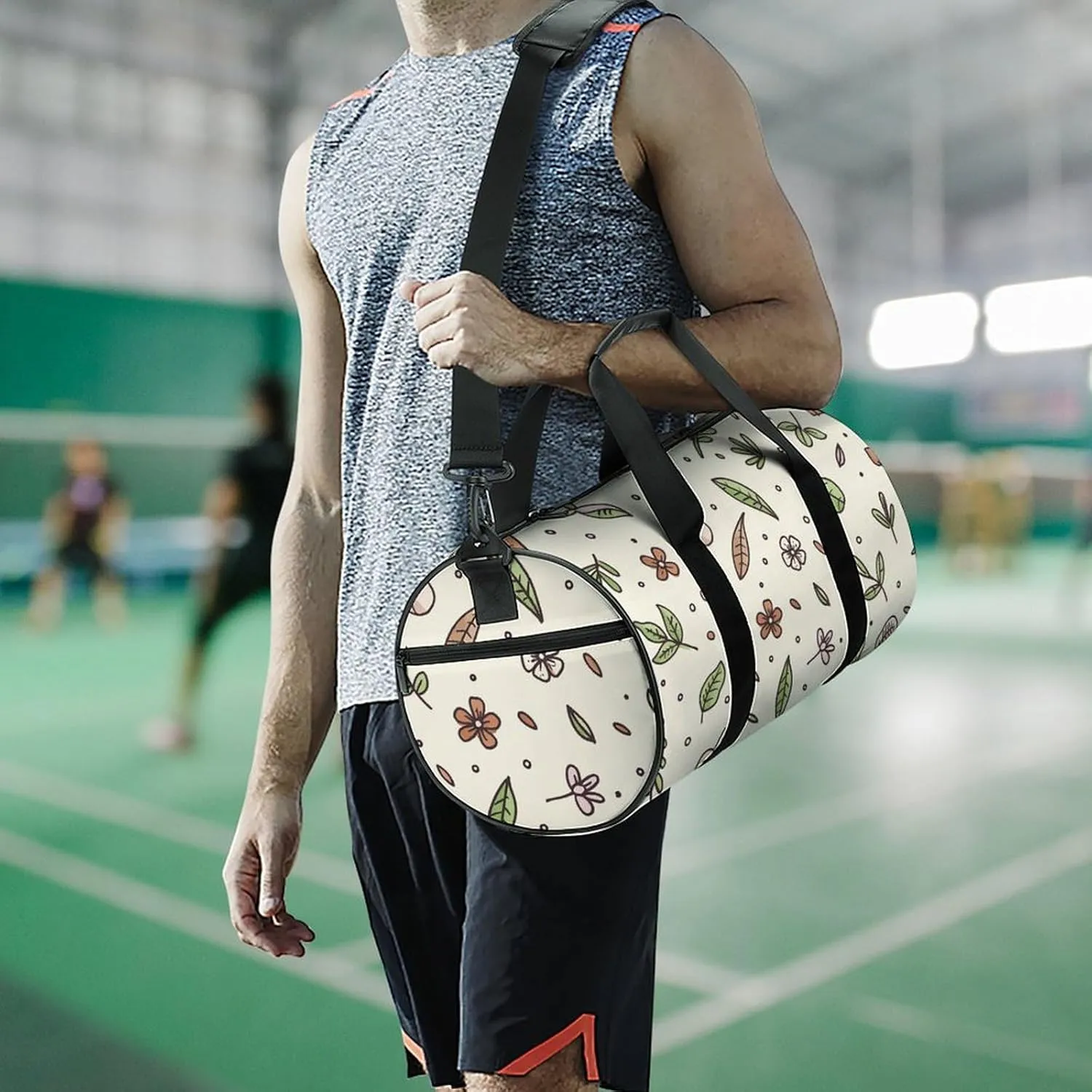 Travel Duffel Bag for Men And Women,Spices And Herbs Waterproof Sports Fitness Bag Portable Travel Duffel Bag