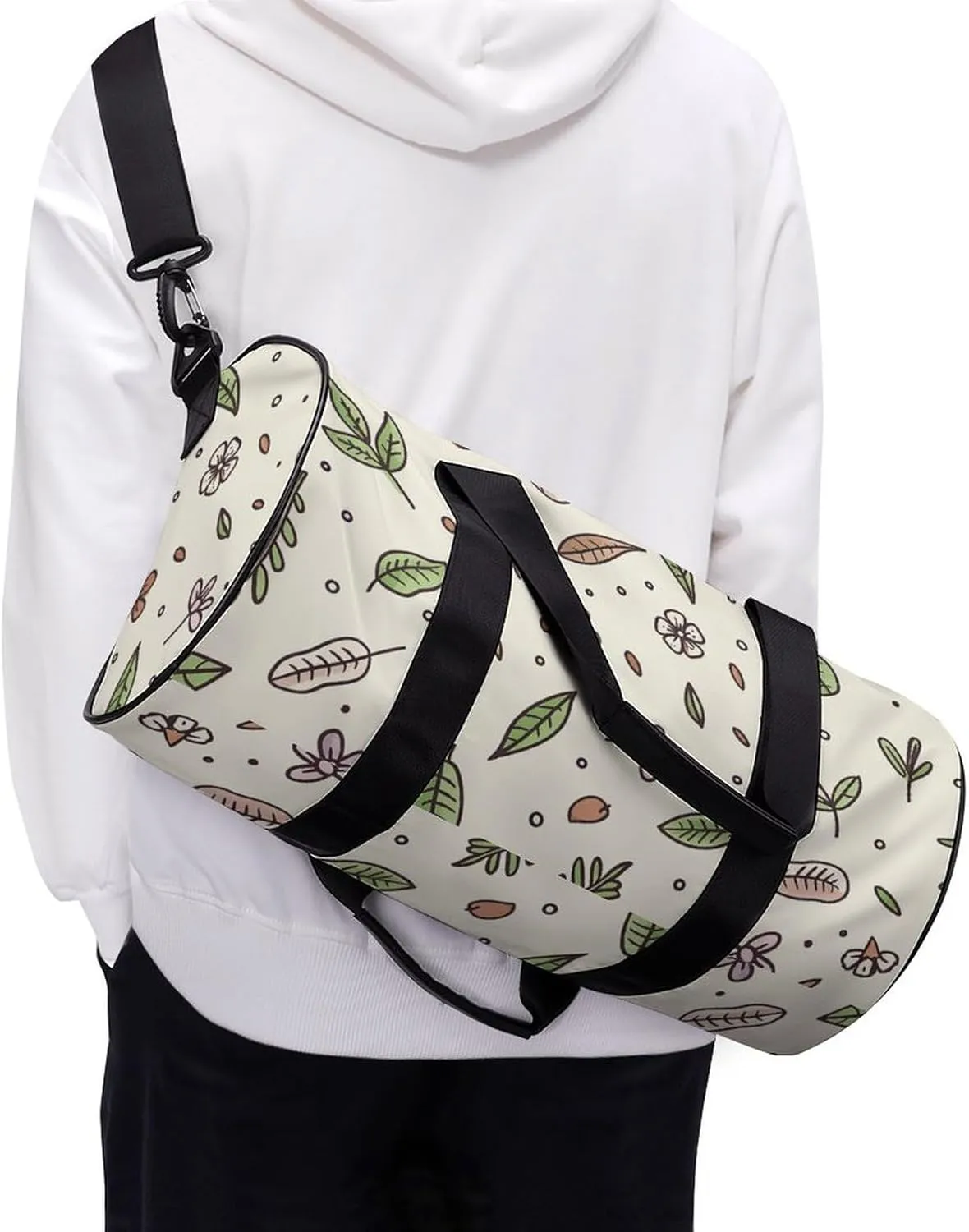 Travel Duffel Bag for Men And Women,Spices And Herbs Waterproof Sports Fitness Bag Portable Travel Duffel Bag