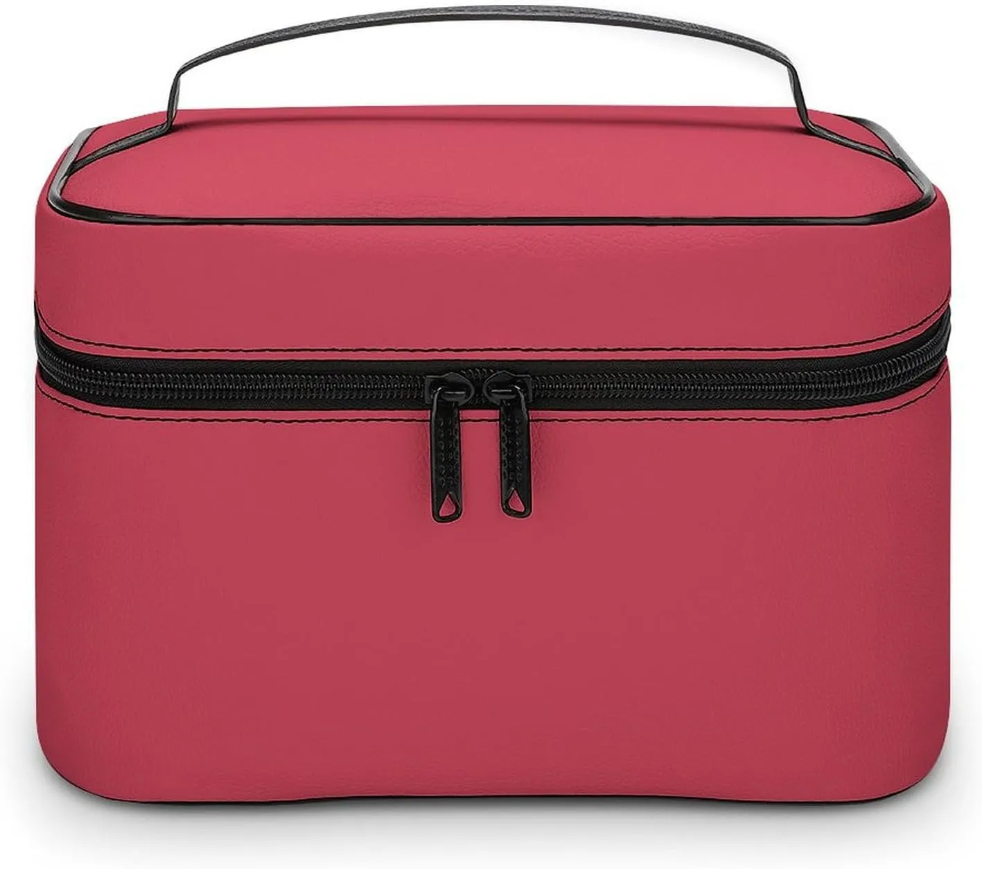 Travel Makeup Bag, Brick Red (Solid Color) Cosmetic Bags for Women Large Capacity Waterproof Toiletry Bag Make up Organizer