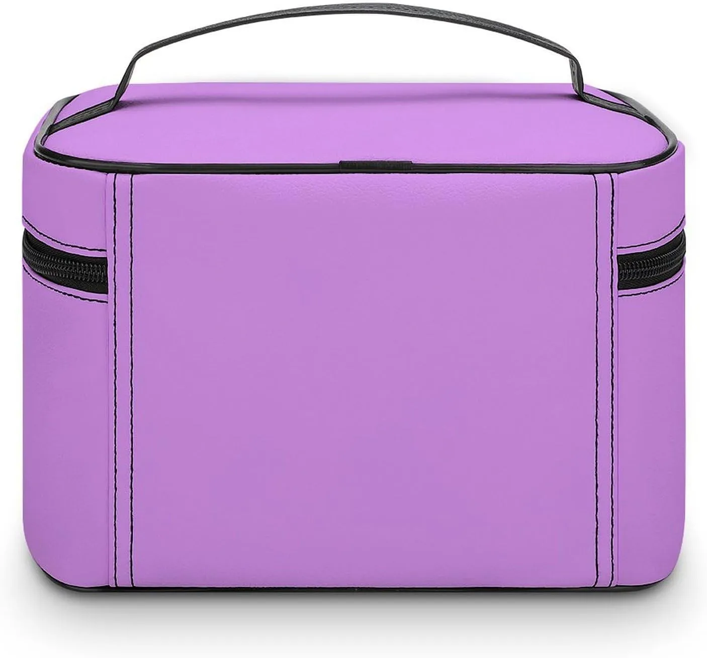 Travel Makeup Bag, Bright Lilac Pattern (Solid Color) Cosmetic Bags for Women Large Capacity Waterproof Toiletry Bag Make up Organizer