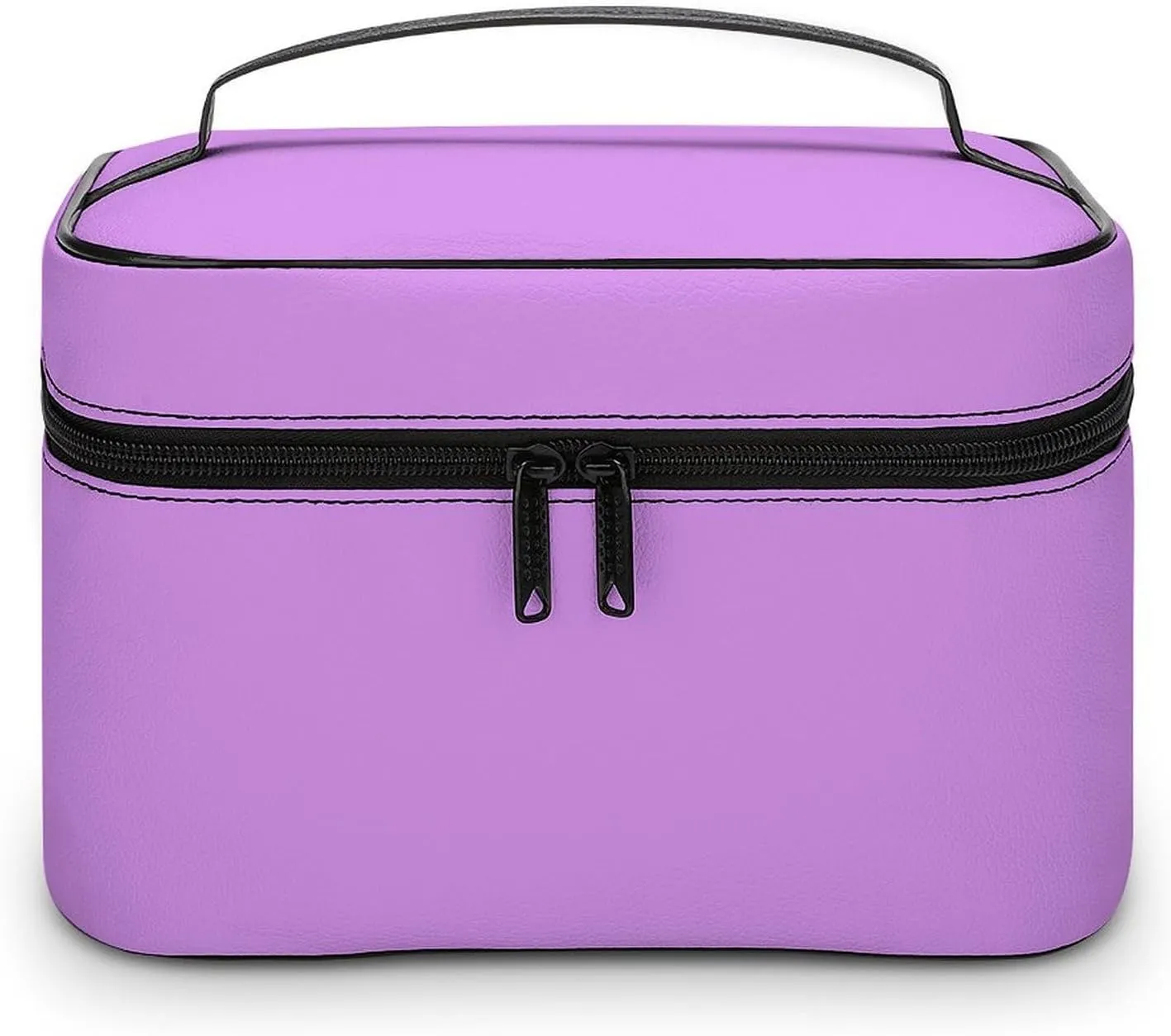 Travel Makeup Bag, Bright Lilac Pattern (Solid Color) Cosmetic Bags for Women Large Capacity Waterproof Toiletry Bag Make up Organizer