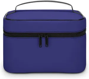 Travel Makeup Bag, Dark Blue & Purple Cosmetic Bags for Women Large Capacity Waterproof Toiletry Bag Make up Organizer