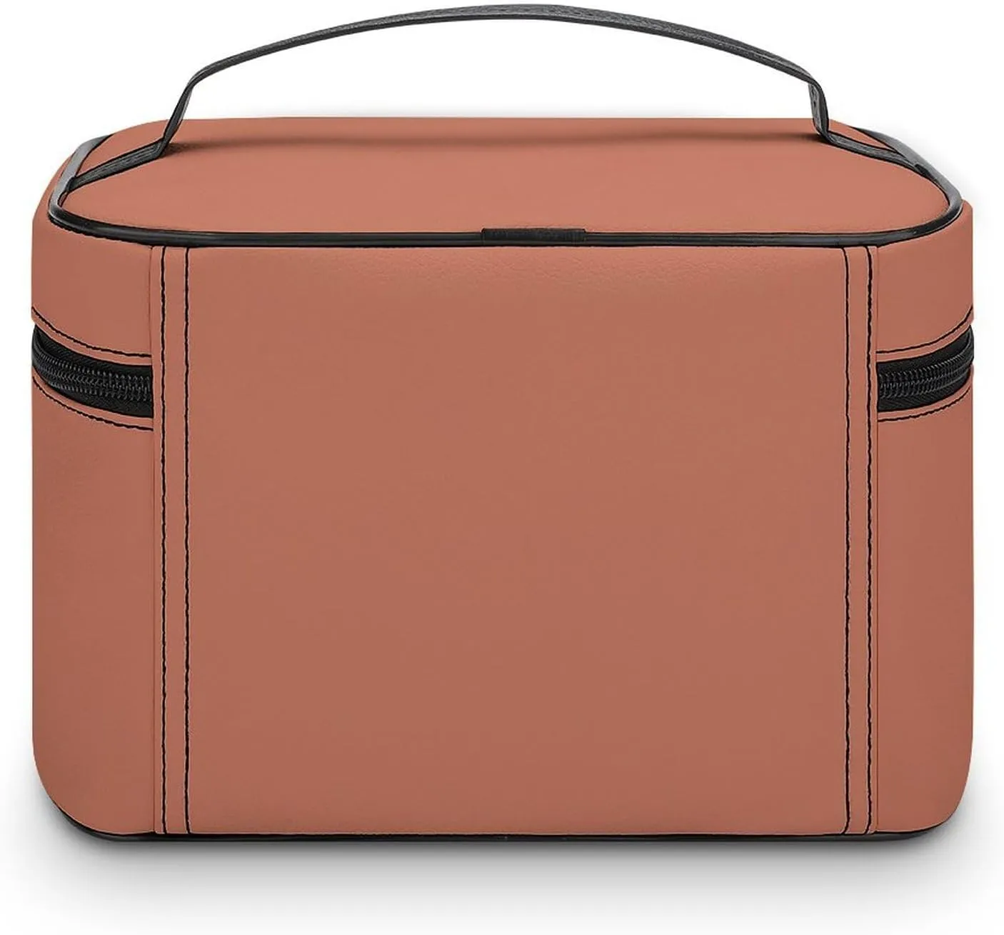 Travel Makeup Bag, Orange Rust Cosmetic Bags for Women Large Capacity Waterproof Toiletry Bag Make up Organizer