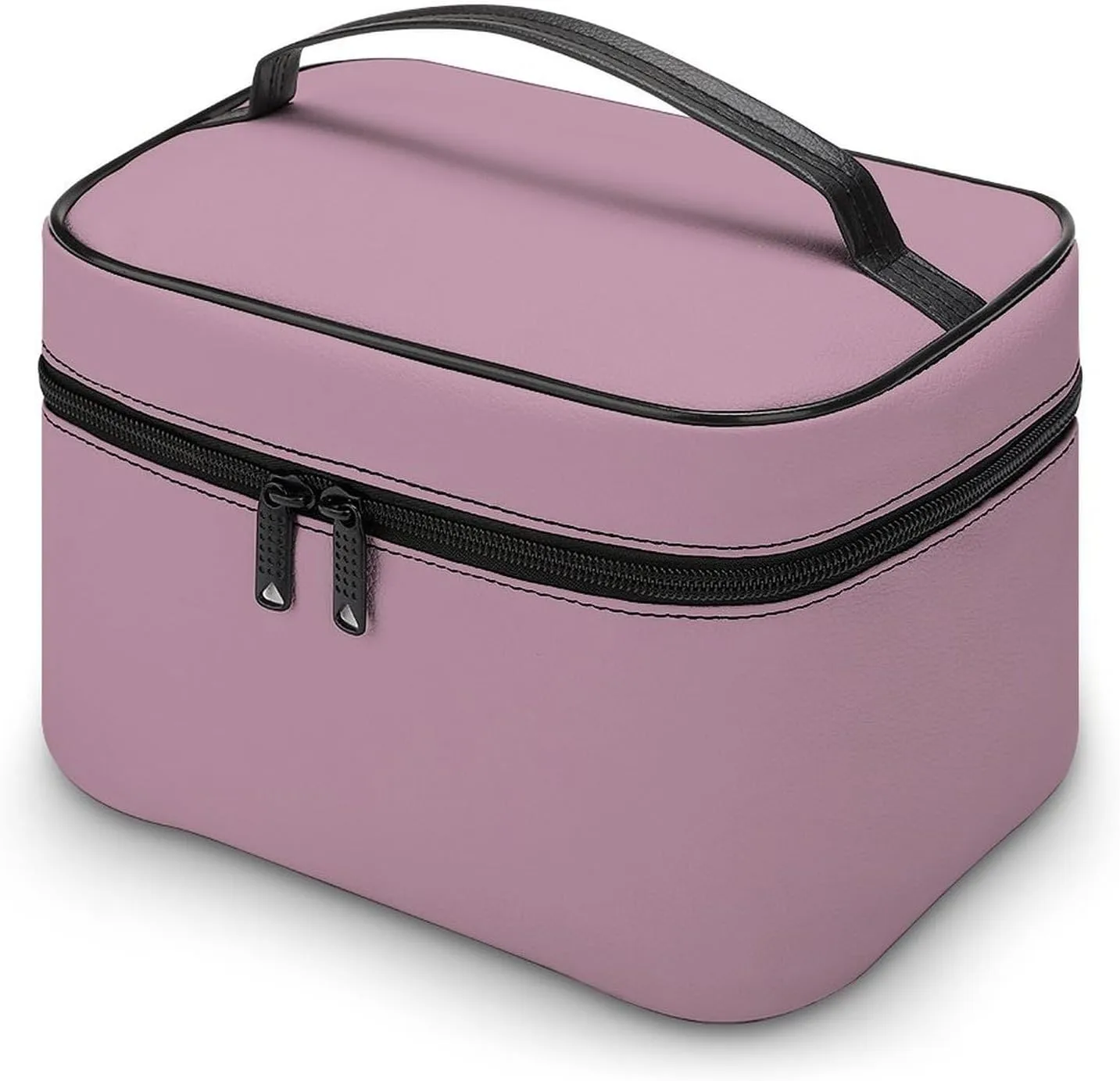 Travel Makeup Bag, Simple Pink Cosmetic Bags for Women Large Capacity Waterproof Toiletry Bag Make up Organizer
