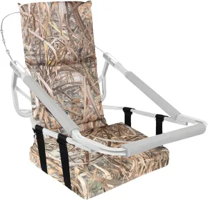 Tree Stand Seat,Adjustable Tree Stand Seat Cushion for Hunting,Extra Thick Comfortable Layer Double Sponge Universal Treestand Cushion Fits Climber Deer Tree Stands