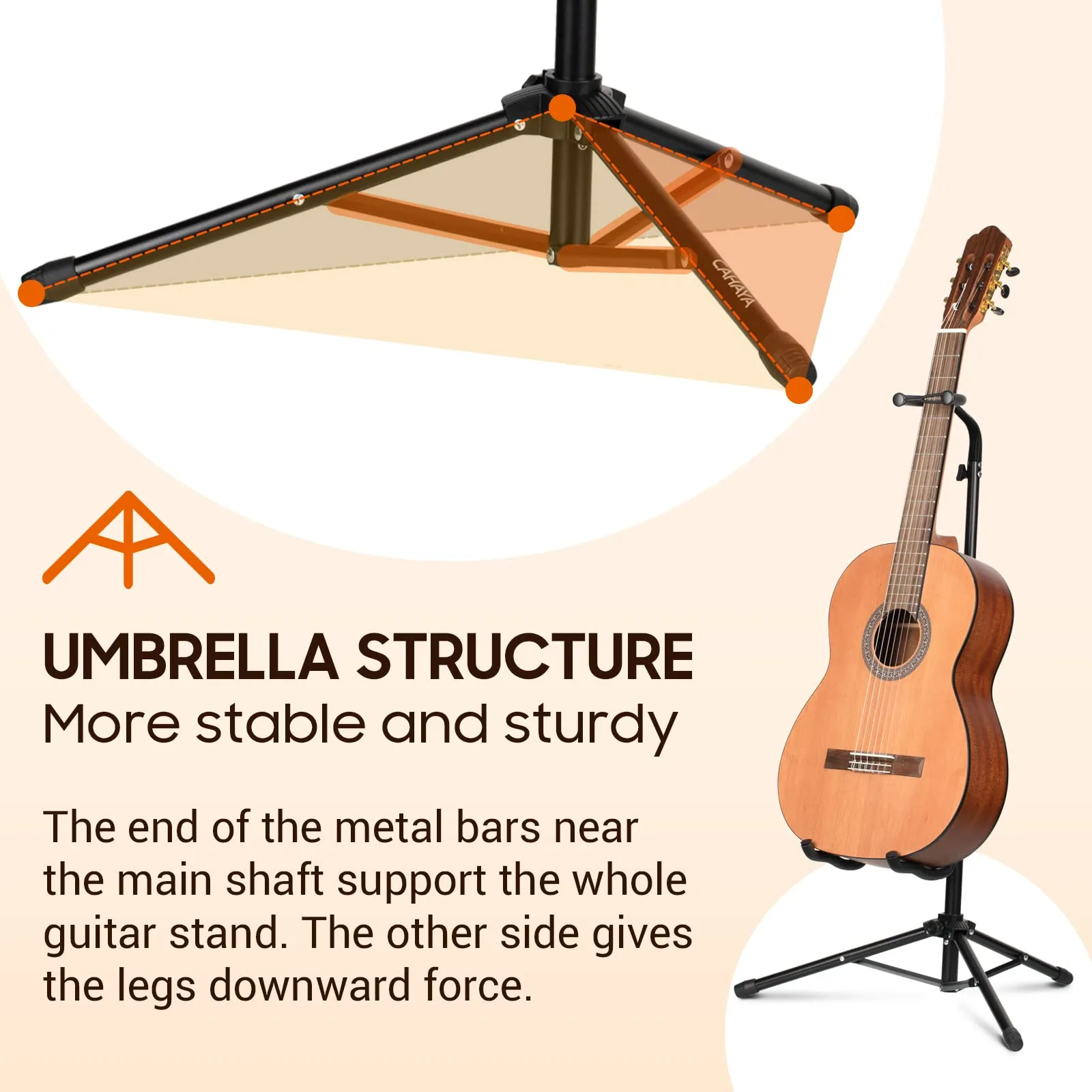 Tripod Guitar Stands with Neck Holder CY0253