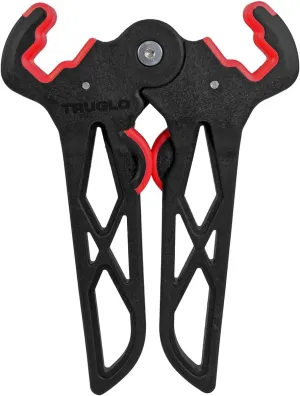 TRUGLO Bow Jack Lightweight Durable Portable Folding Bow Stand for Bowhunting w/Integrated Finger Tabs & Overmolded Rubber Grips