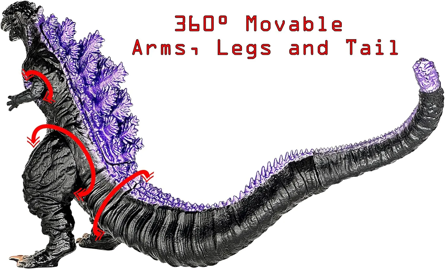 TwCare Legendary Shin Godzilla, Movie Series Movable Joints Action Figures Soft Vinyl, Carry Bag
