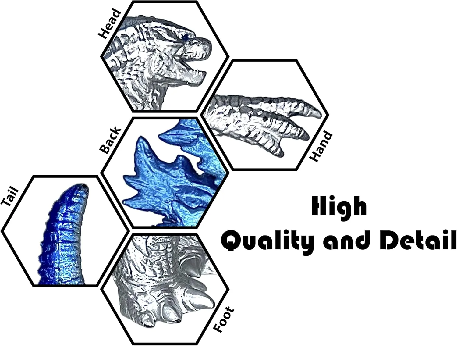 TwCare Mega Godzilla vs Kong Movie Series Action Figure Toy, Movable Joints Birthday Gift for Boys and Girls, Travel Bag