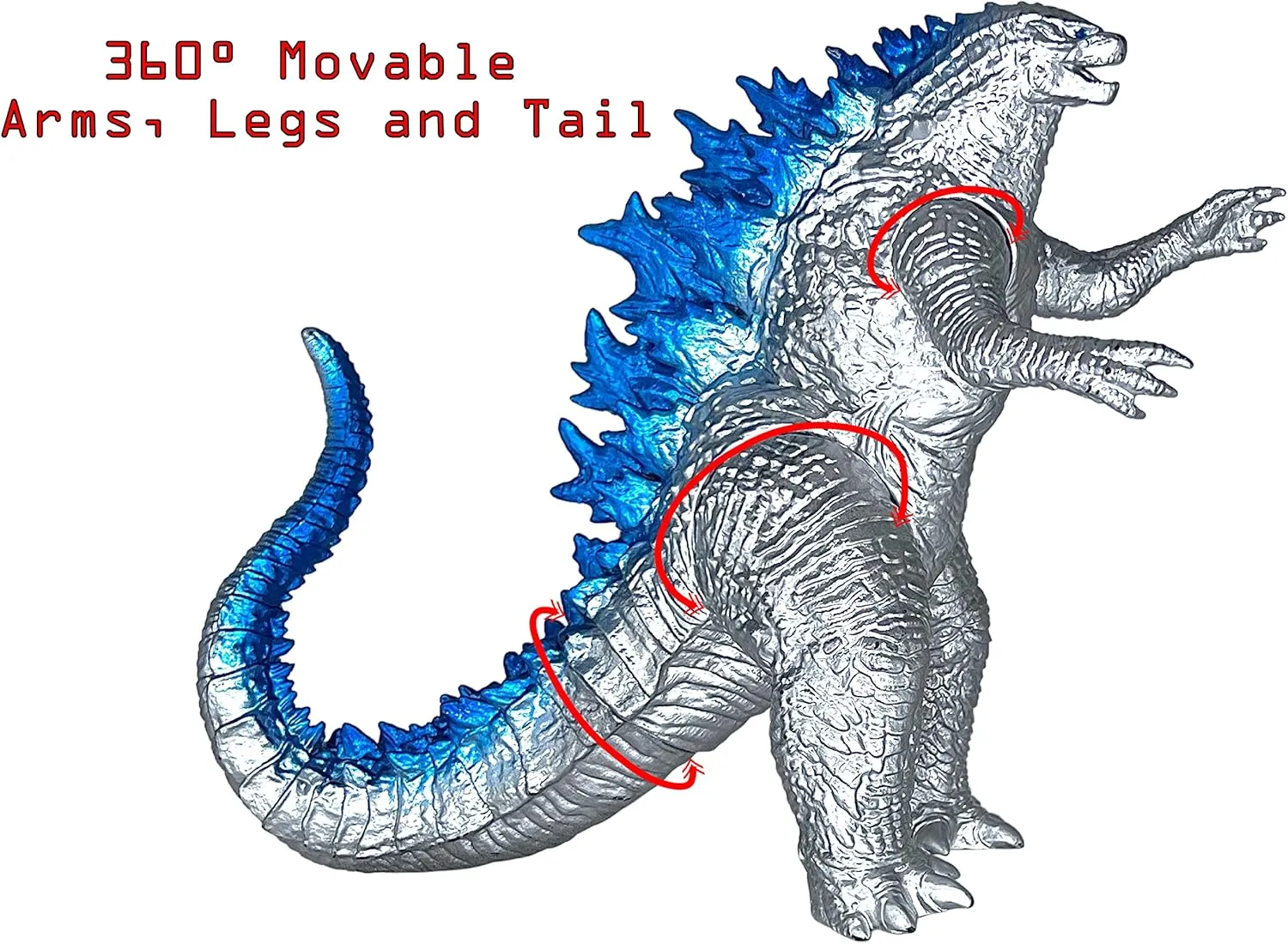 TwCare Mega Godzilla vs Kong Movie Series Action Figure Toy, Movable Joints Birthday Gift for Boys and Girls, Travel Bag
