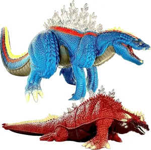 TwCare Set of 2 Godzilla Terrestris & Amphibia Singular Point Continuity Toys, Reiwa era Action Figures 13'' Head to Tail, Movie Monster Series, Travel Bag