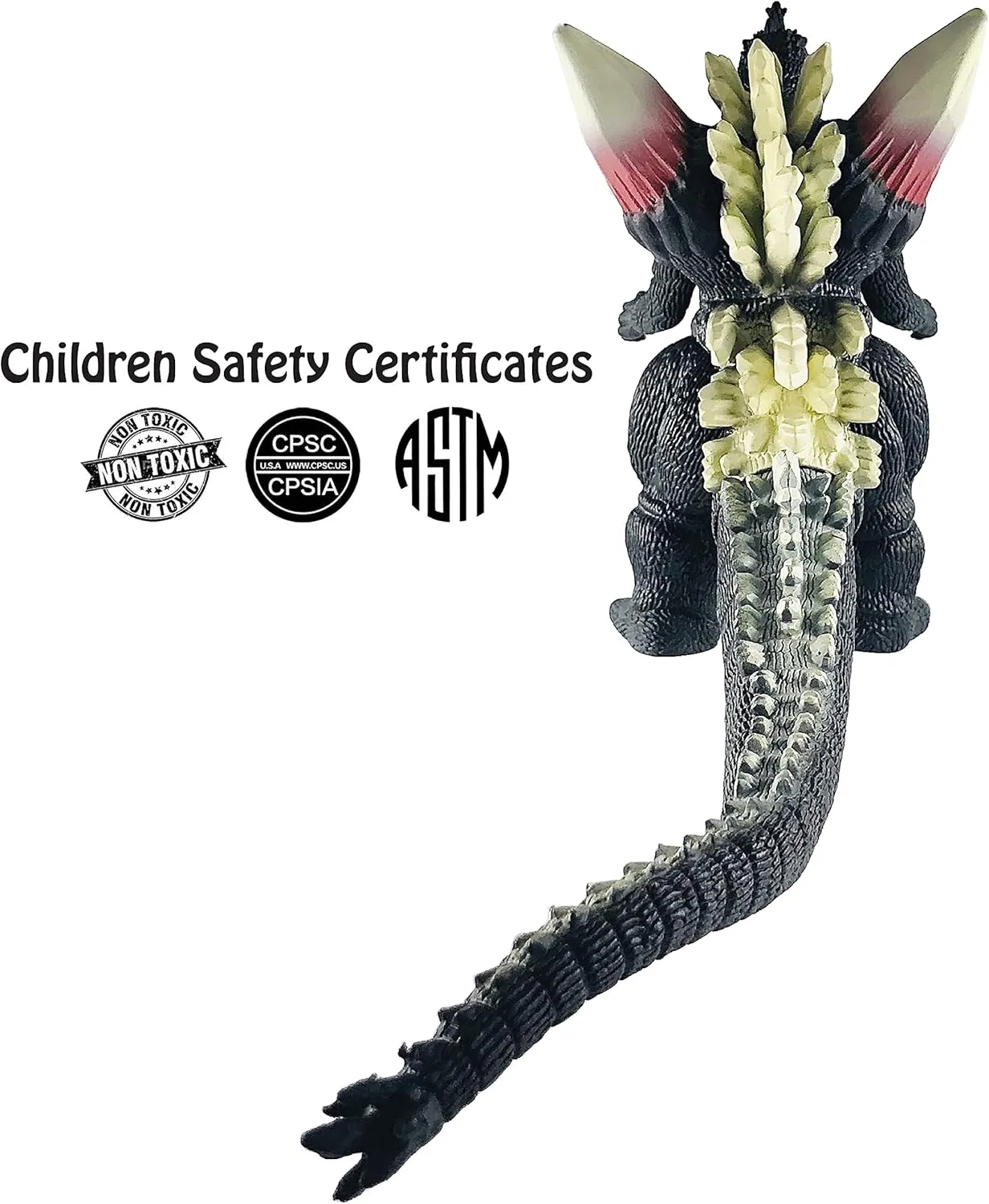 TwCare Space Godzilla Toy Action Figure, 1994 Movie Monster Series SpaceGodzilla Soft Vinyl, Carry Bag