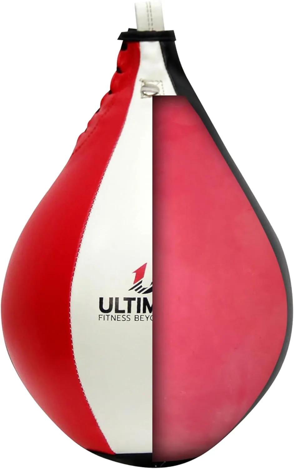 Ultimate Fitness Speed Bag - Boxing Leather MMA Muay Thai Training Punching Dodge Workout Speedball Kicking Striking Ball Kit with Hanging Swivel, Neddle, Screw Set