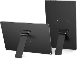 UPERFECT Portable Monitor Stand with Hand Screw, 7 to 18.5 inch Freestanding Desk Mount with Swivel/Tilt/Rotation, Fits Monitor with M3/M4*75MM VESA