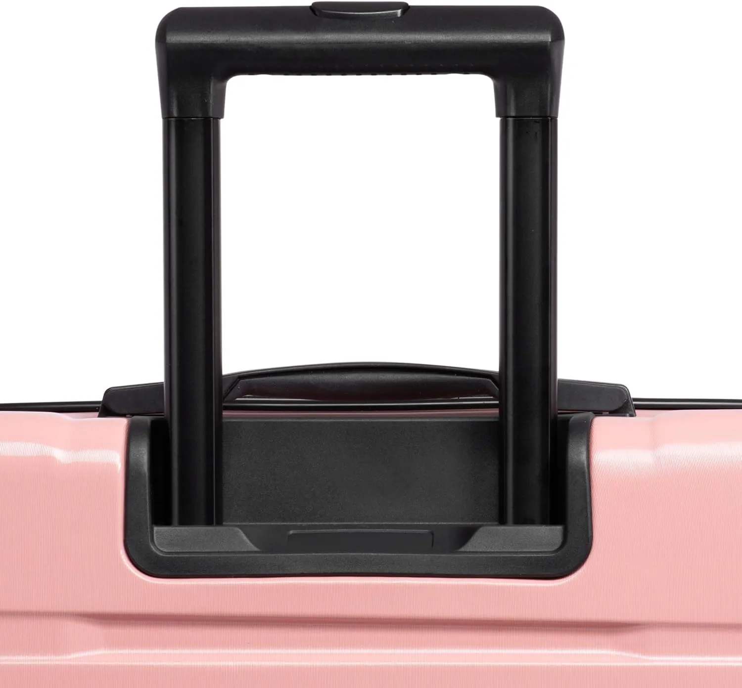 U.S. Traveler Boren Polycarbonate Hardside Rugged Travel Suitcase Luggage with 8 Spinner Wheels, Aluminum Handle, Pink, Checked-Large 30-Inch