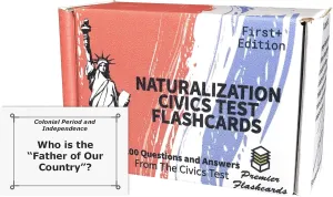 USCIS US Citizenship Test Study Flashcards Corrected Edition | All 100 Questions and Answers for The United States Naturalization Civics Exam | Current Edition | Made in USA