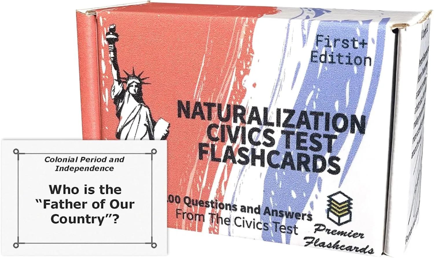 USCIS US Citizenship Test Study Flashcards Corrected Edition | All 100 Questions and Answers for The United States Naturalization Civics Exam | Current Edition | Made in USA