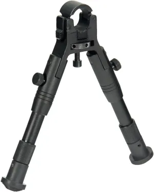 UTG New Gen Reinforced Clamp-on Bipod, Cent Ht 6.2"-6.7"