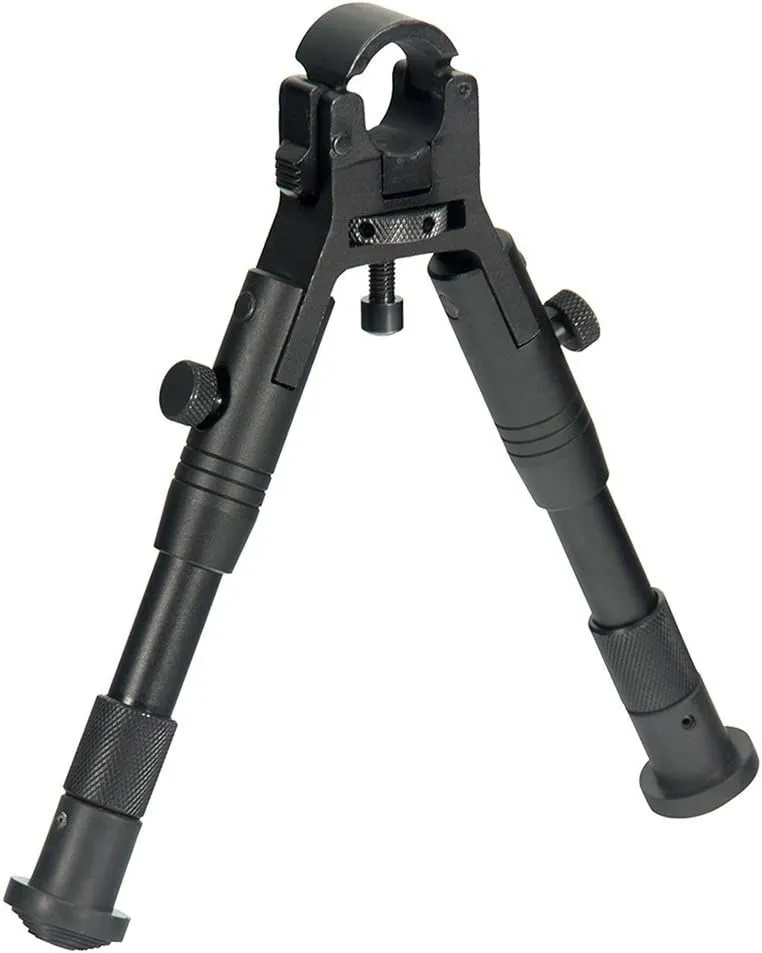 UTG New Gen Reinforced Clamp-on Bipod, Cent Ht 6.2"-6.7"