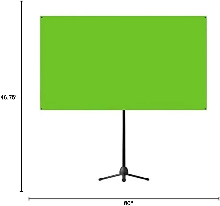 Valera 90in Green Screen Backdrop with Stand for Streaming, Ultra Portable 2 Min Setup, Portrait & Landscape, Tripod & Wall Mount, for Tiktok Zoom Video Meetings & More,  1k Free Backgrounds Included