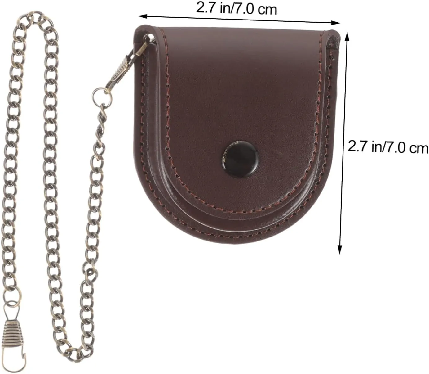 VALICLUD 2pcs Lightweight Watch Storage Bag Vintage Watch Case Chain Design Container for Men