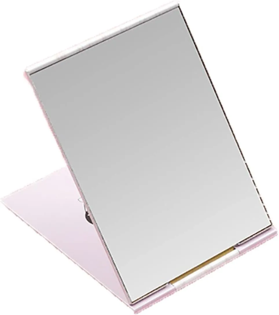 Vanity Mirror Portable Makeup Mirror Foldable Rectangular Kawaii Makeup Vanity Folding Hand Mirror Rectang