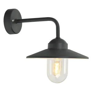 Vansbro 1 Light Wall Lantern Black      | Black