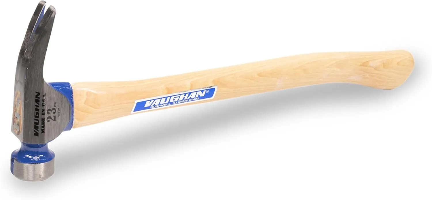 VAUGHAN CF1HC California Framer Hammer, 23 oz Milled, Nail Starter, Made In The USA, VN10304