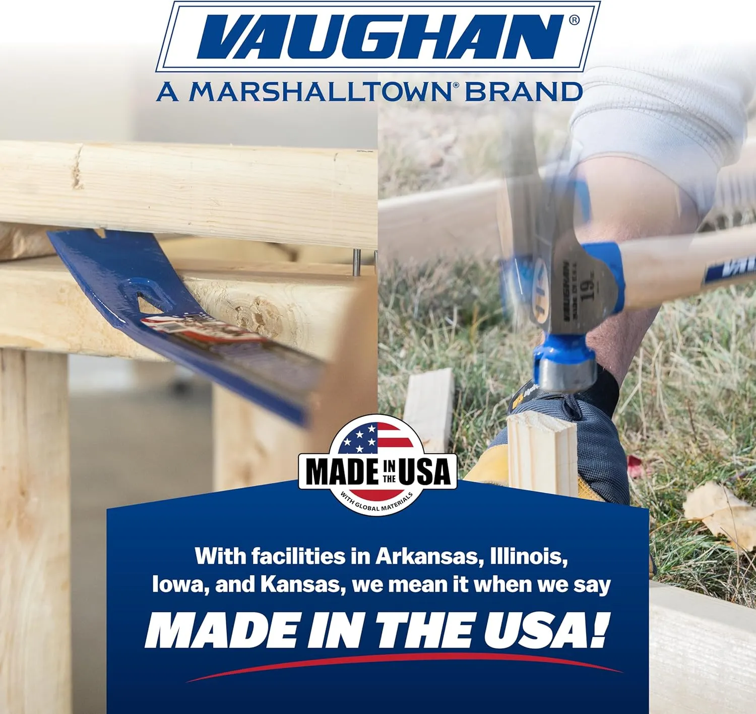 VAUGHAN CF1HC California Framer Hammer, 23 oz Milled, Nail Starter, Made In The USA, VN10304