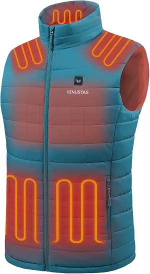 Venustas Men's Heated Vest with Battery, Lightweight Quilted Vest for Men