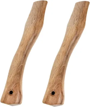 VICASKY 2pcs Wooden Axe Handle Replacement Grip Ergonomic Axe Handle for Easy Installation for Chopping Firewood and Camping Activities Comfortable and Use