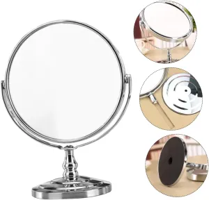 VICASKY Rotating Vanity Mirror Makeup Lighting Magnifying Desktop Stand for Easy Viewing