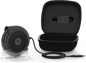 Vornado PEBL PAK Portable Desk Fan with Carry Case, USB Fan, Magnetic Base, Adjustable Airflow, Personal Spot-Cooling, 2 Speed Settings, Included Wall Adapter, Perfect as Home, Office, or Travel Fan