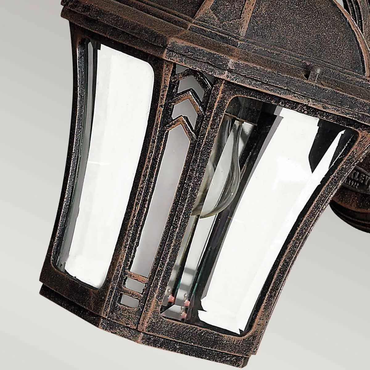 Wabash 1 Light Small Wall Lantern | Mocha