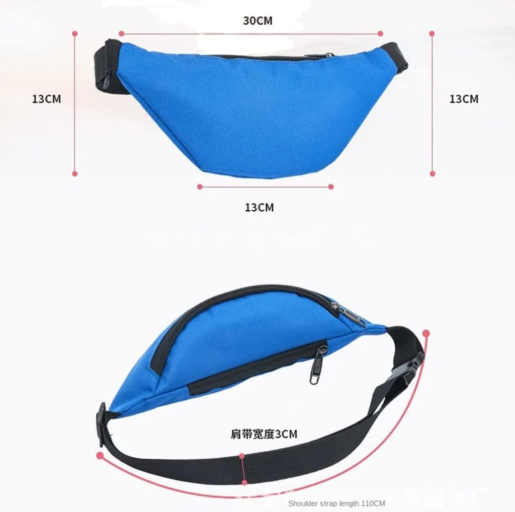 Waist Bag Women's Belt Bag Travel Men's Hip Butt Bag Women's Wallet Female Abdominal Coin (Color: B, Size: 33cm*13cm) (C 33cm *13cm)
