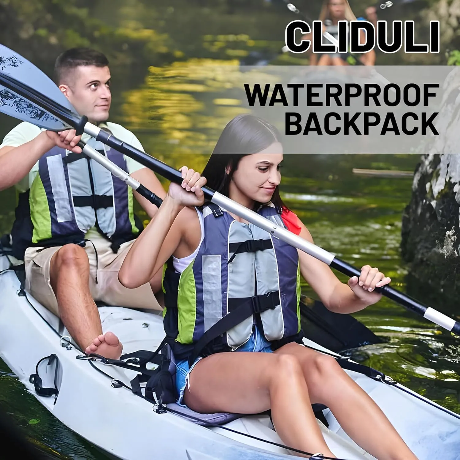 Waterproof Dry Bag,Roll Top Yellow Modern Abstract Geometric Print Waterproof Backpack 5L/10L/20L Floating and Lightweight Bags for Kayaking, Boating, Fishing, Swimming and Camping
