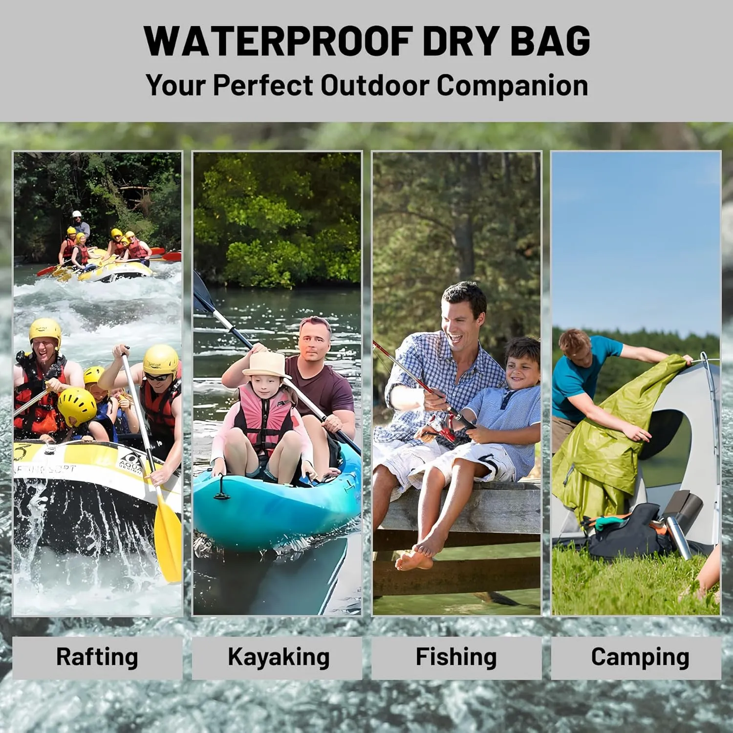 Waterproof Dry Bag,Roll Top Yellow Modern Abstract Geometric Print Waterproof Backpack 5L/10L/20L Floating and Lightweight Bags for Kayaking, Boating, Fishing, Swimming and Camping