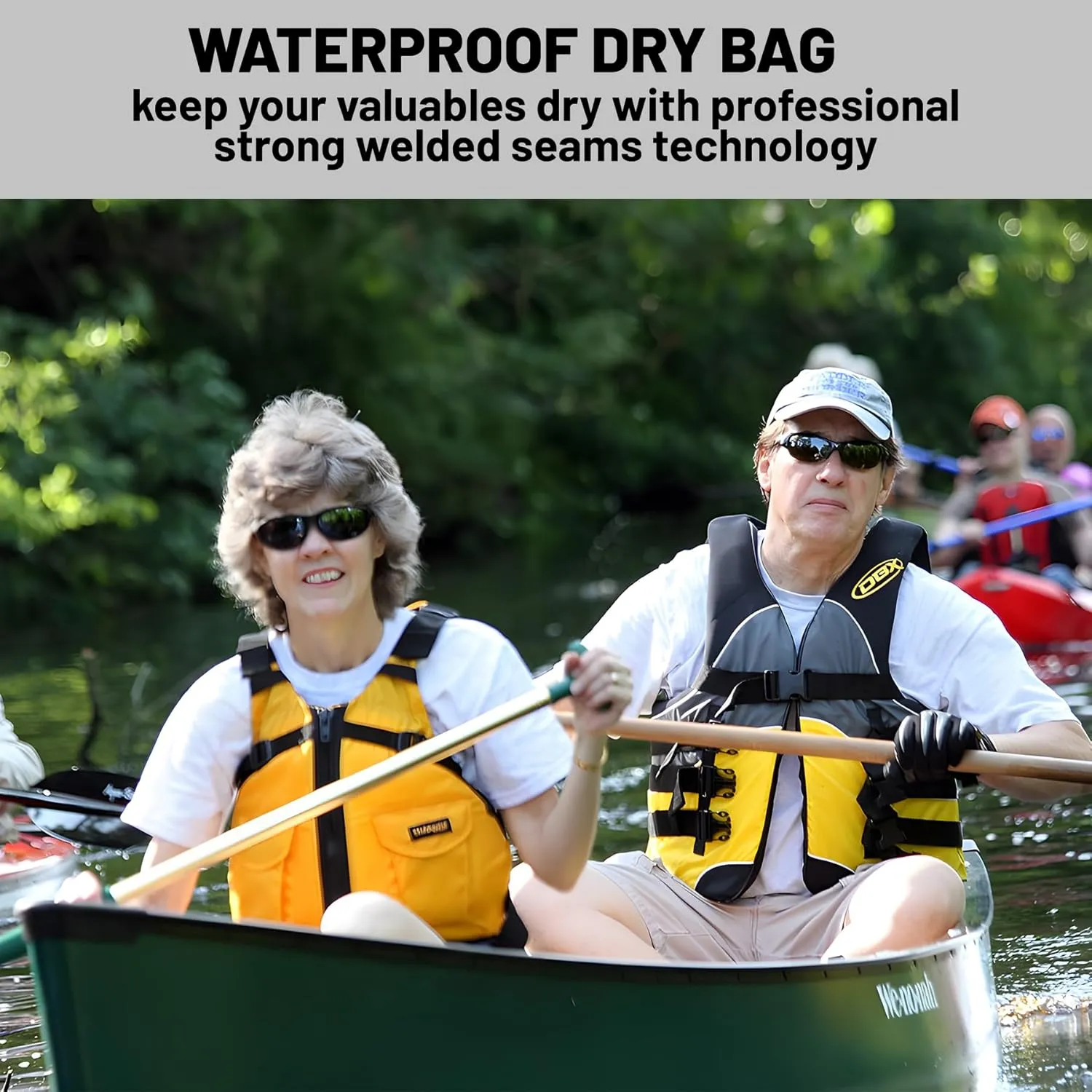 Waterproof Dry Bag,Roll Top Yellow Modern Abstract Geometric Print Waterproof Backpack 5L/10L/20L Floating and Lightweight Bags for Kayaking, Boating, Fishing, Swimming and Camping