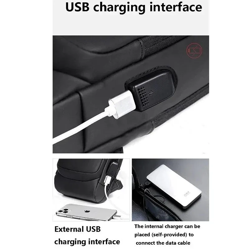 Waterproof USB Shoulder Bag