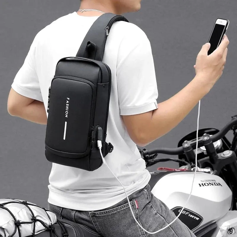 Waterproof USB Shoulder Bag