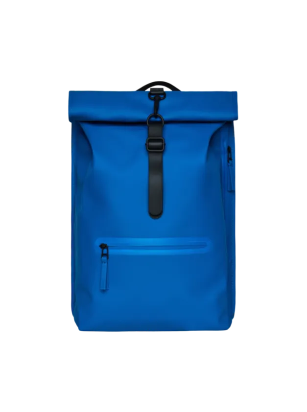 Waves Blue Rains Rolltop Rucksack Backpack