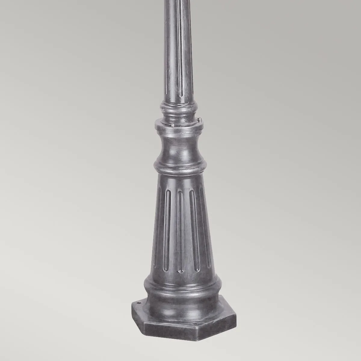 Wexford 2 Light Lamp Post | Black/Silver