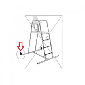 Wheel Assembly, 6 inch, for SR Smith PLS, LPLS, Vista Guard Stands