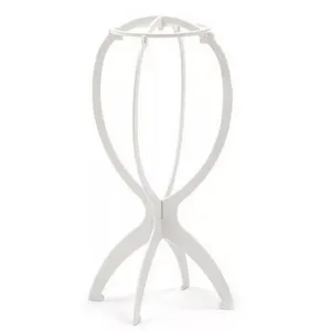 White Wig Hair Tool Display Holder  Folding Hat Cap Stand Stable