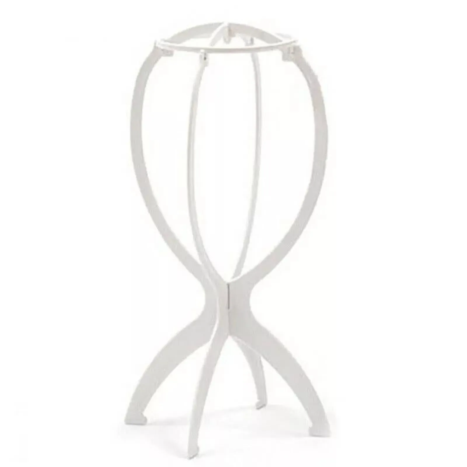 White Wig Hair Tool Display Holder  Folding Hat Cap Stand Stable