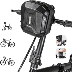 WILD MAN 2L Quick Release Rainproof Scooter Storage Bag for Kick Scooters Folding Bike KickBoard Handlebar Bag MTB Self Balancing Scooters(ES18,Black)