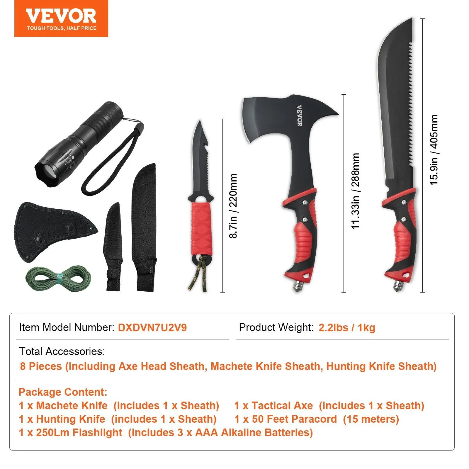 WilderFang™ Axe & Machete Kit