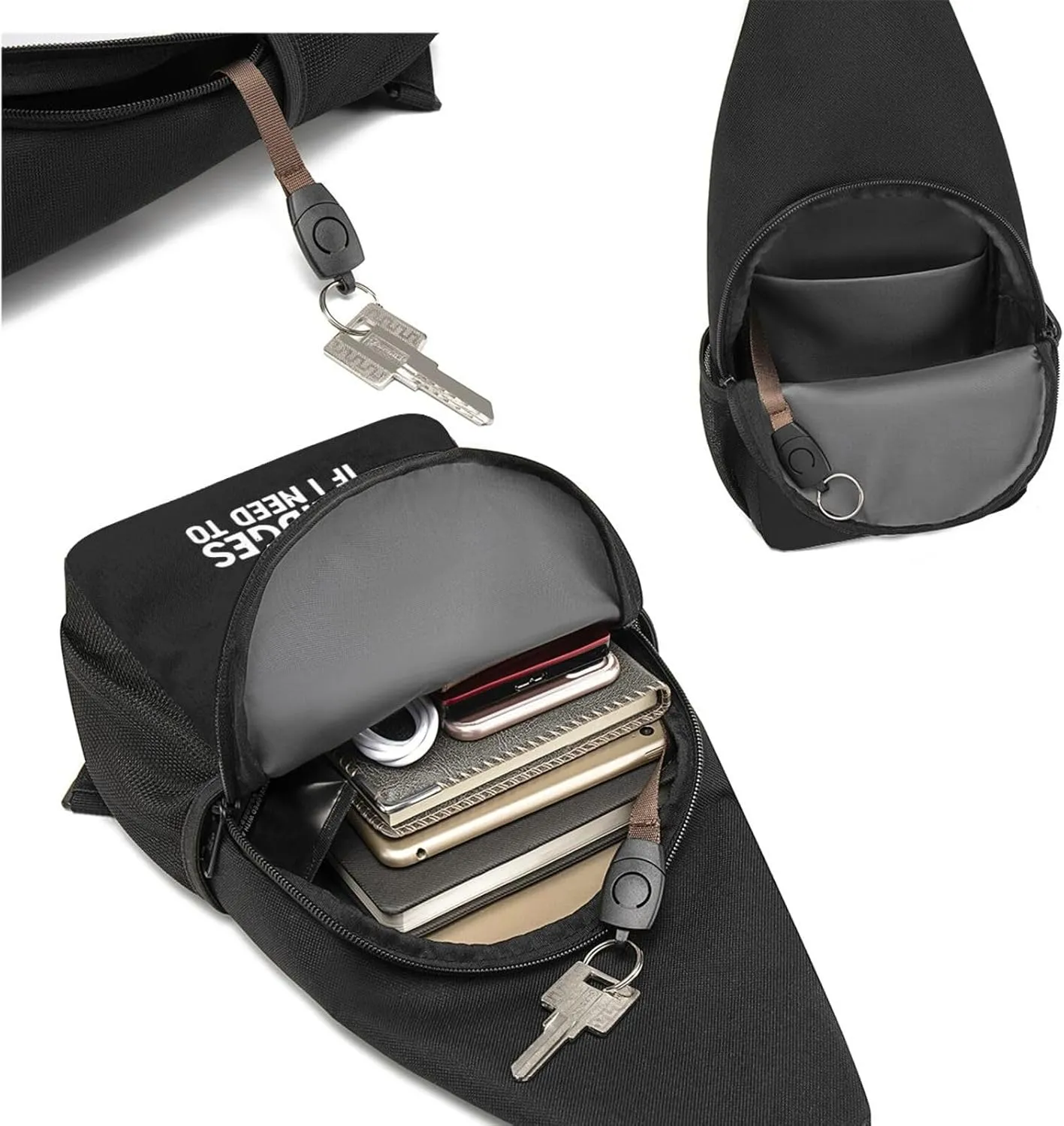 Will Burn Sage And Bridges If I Need To Unisex Chest Bag Lightweight Crossbody Shoulder Bag Travel Pocket