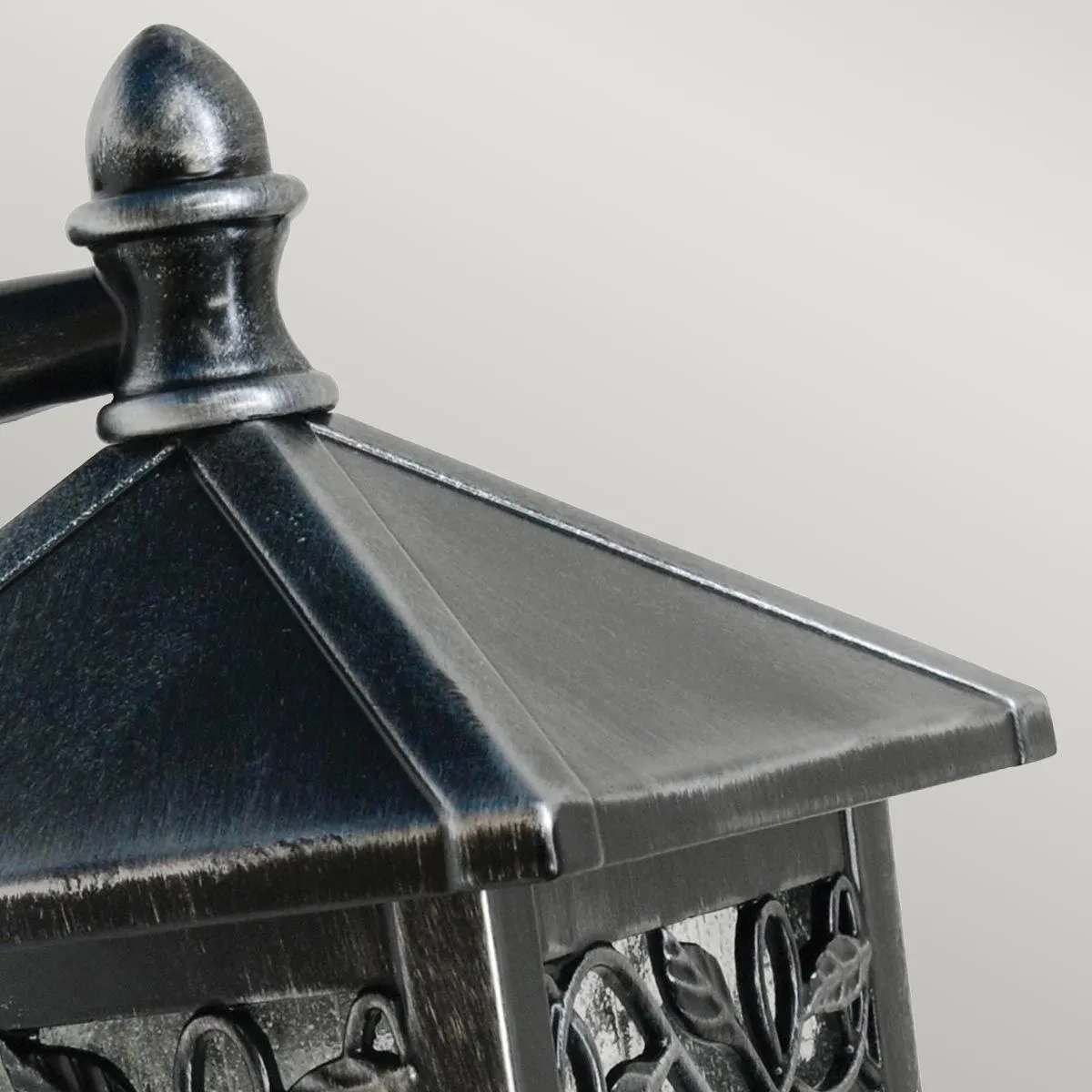 Winchcombe 1 Light Wall Lantern | Black/Silver